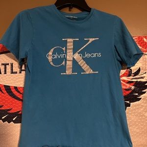 Calvin Klein boys short sleeve shirt L 14/16